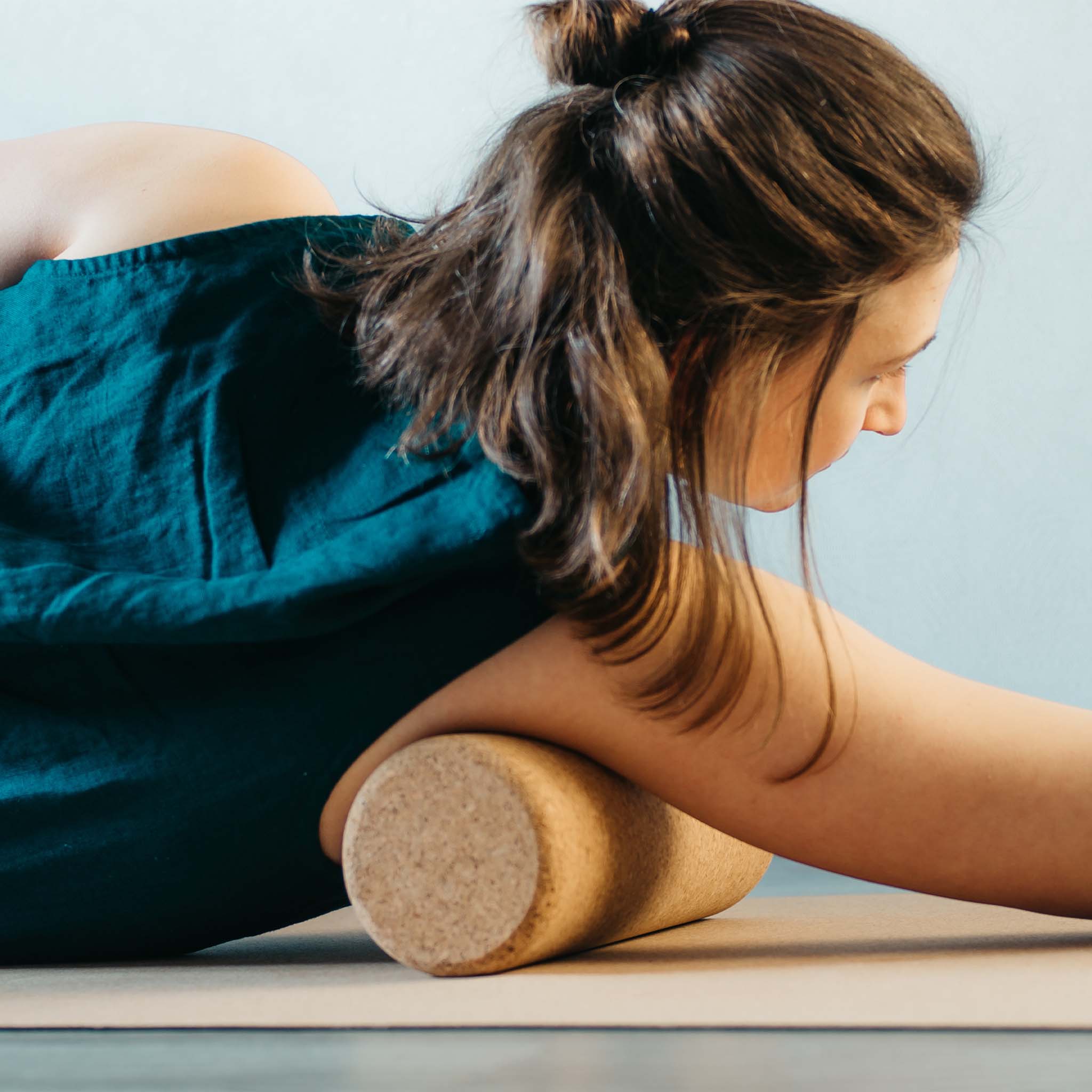 Fascia roller van natuurkurk
