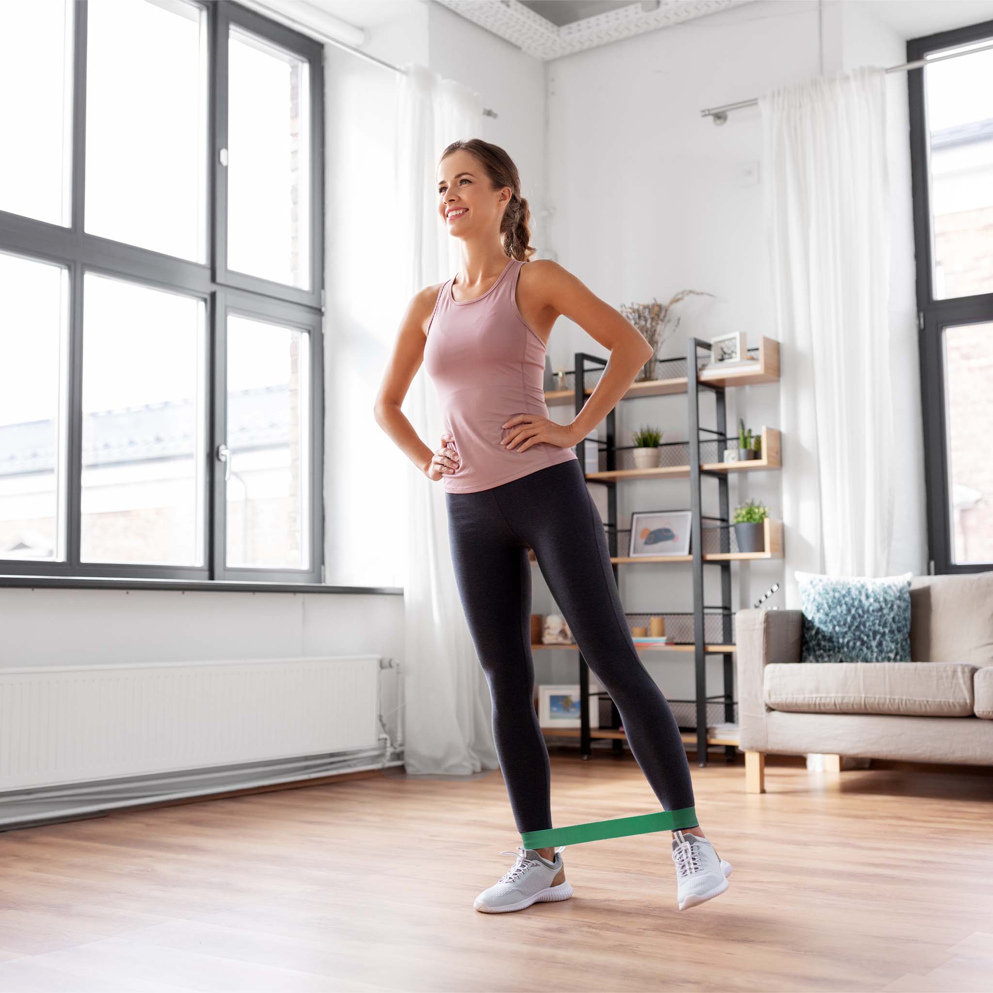 Fitnessbanden loops van textiel