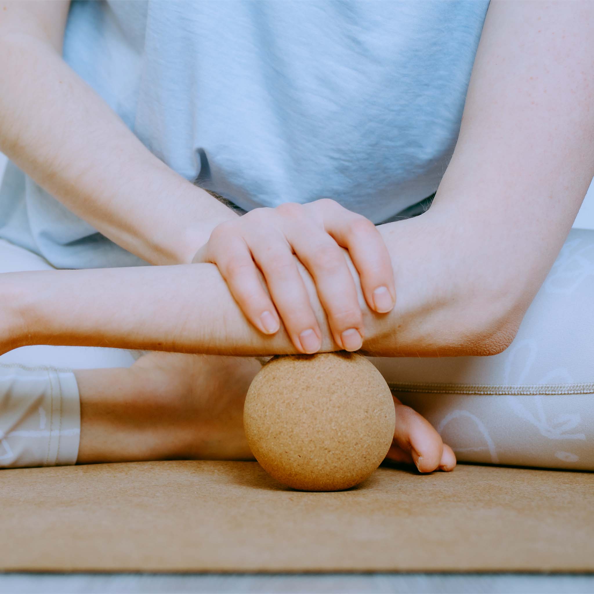 Fascia-bal set van natuurkurk