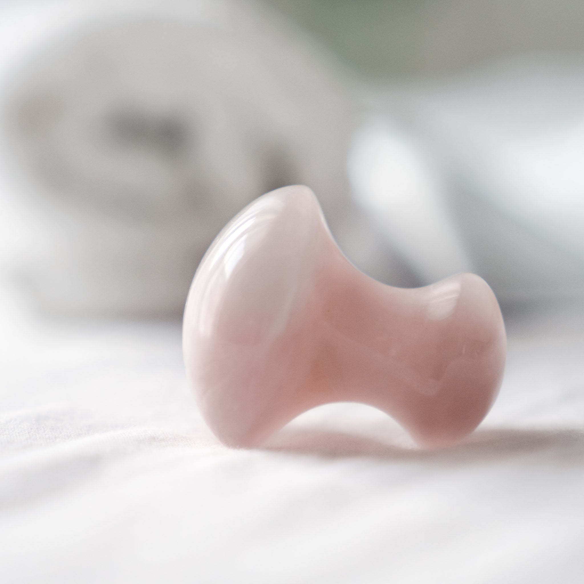 Gua Sha-massagesteen in paddenstoelvorm