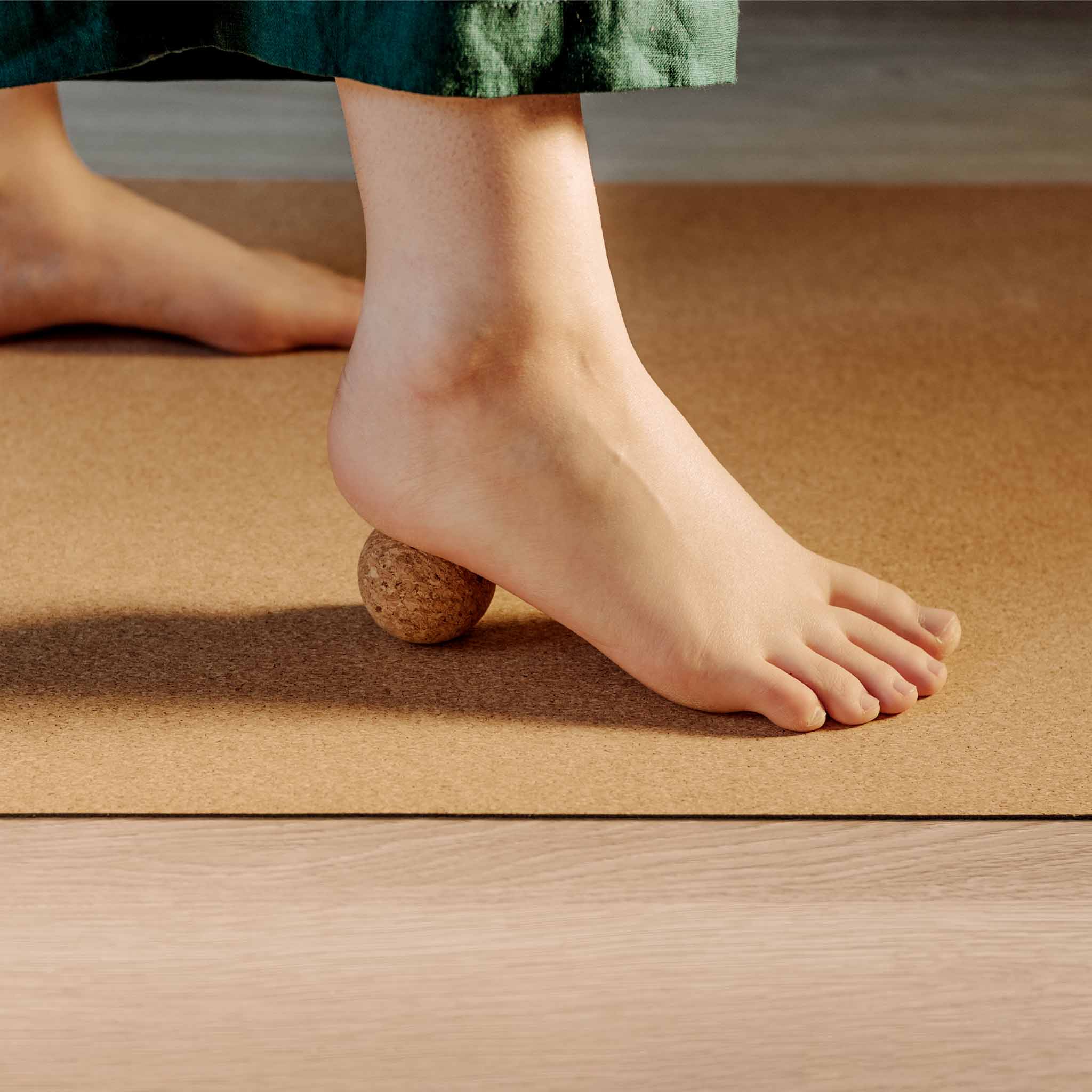 Fascia-bal set van natuurkurk